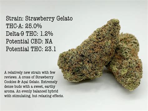 Strawberry Gelato Strain Information & Effects